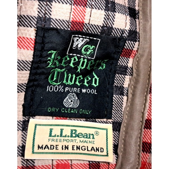 LL Bean Men's M Trilby Hat WG Keepers Tweed Pure Wool Tweed Brown England Fedora - Picture 4 of 7